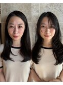 白川20代30代40代小顔カット大人かわいいくびれレイヤー前髪韓国