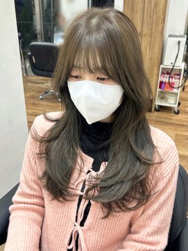 シエルバイアフロート(ciel by afloat) 〇オリーブグレージュ ブリーチなし 韓国ヘア レイヤーカット