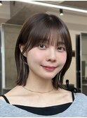 流れる顔周りボブ/切りっぱなしボブ/ぱつっとボブ/大人ボブ/ボブ