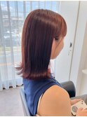 20代30代40代ピンクアッシュ髪質改善カラー艶感ストレート