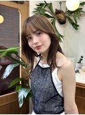 レイヤーカット/オリーブベージュ/くびれヘア/恵比寿/代官山
