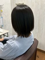 コルテ 倉敷西坂店(CoRte.)&nbsp;地毛風ストレート/柔らかストレート/黒髪ミディ/ヘッドスパ/美髪