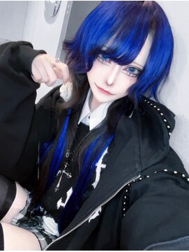 アールイーバイインク 渋谷(Re. by INK.) ウルフカット/青髪/ハイトーン/ミディアムウルフ/ロングウルフ/