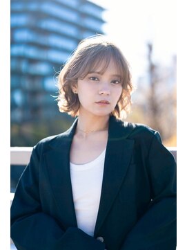 ピカイチテンジン エムスラッシュ(pikAicHi Tenjin×M.SLASH) 抜け感◎【ハイトーン】無造作ボブパーマ