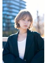 ピカイチテンジン エムスラッシュ(pikAicHi Tenjin×M.SLASH) 抜け感◎【ハイトーン】無造作ボブパーマ