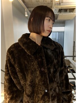 ヌープヘアーアイス(NUUP.hair ici) ◎大人可愛いブラウンボブ×小顔見せレイヤーカット