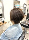 大人美シルエットショートボブ×髪質改善