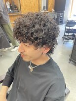 アディクト オム(ADDICT HOMME) ウルフ×プードルパーマ