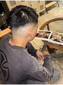 波巻きツイストスパイラルリバースセンターパートニュアンスパT