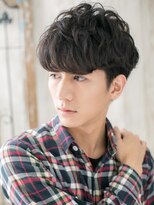 モッズヘア メン 上尾東口店(mod's hair men) カルマパーマ黒髪ツーブロック小顔カジュアルショートa1上尾