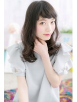 ヘアアンドビューティー ミック(Hair & Beauty miq) オン眉ｘくせ毛風カール♪フェアリーセミディ(miq阿佐ヶ谷) 