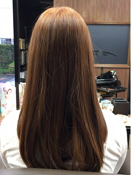 コムヘアー(com hair)の写真/【東区中田町】《oliveney》を使用◎ダメージを抑えながら、毛先まで潤いを与えます♪保湿力も抜群！