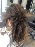 結婚式ヘアアレンジ×ハーフアップ