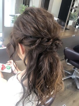 アクトエスポワール(Act espoir) 結婚式ヘアアレンジ×ハーフアップ