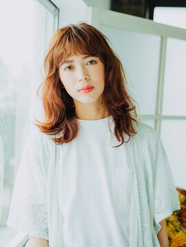 アカサ(A.casa) オン眉ミディアム/20代/３０代/40代/髪質改善/西阿知/イオン倉敷