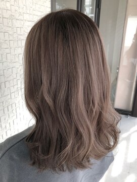 テラスヘア 新潟駅南(TERRACE hair) 進化系カラーシアーグレージュ！肌馴染みも◎(ブリーチ1回以上)