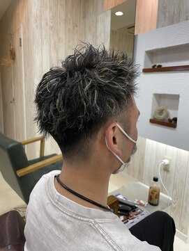 リーク(Liiike) ホワイトメッシュ＋パーマ