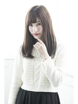 ミエル ヘア 新宿(miel hair) 〈mielhair新宿〉艶ストレートセミディ　学割U２４☆【新宿】