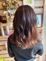 サロンドカスティーロ(salon de castillo)&nbsp;モテ・愛されナチュラル柔らかブラウン波ウェーブセミロング