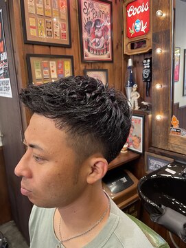 ヘアーデザイン スワロー(hair design Swallow) フェードカット フォワードスタイル