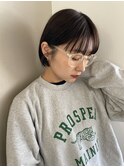 小顔補正立体カット×ナチュラル丸みボブ 10代20代30代40代50代