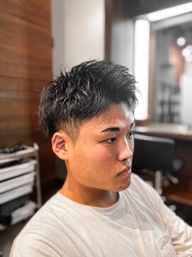 アイリーヘアデザイン(IRIE HAIR DESIGN) 【IRIE HAIR赤坂】メンズカット×アップバングショート×束感