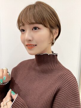 ハローバイシー 仙台(Hello by Sea) ブリーチなしハイトーン×マッシュショート/韓国風ボブ[仙台]