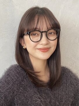 ノイ(noi) 顔周りレイヤーカットくびれヘアミルクティーベージュカラー