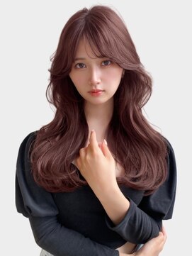 ユーフォリア 新宿通り(Euphoria) 韓国風くびれヘア10代20代30代ブリーチなしカシスブラウン