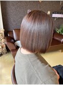 ピンクベージュボブ@伊達 3/25