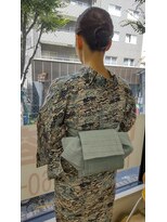 スッキリ浴衣ヘアアレンジ