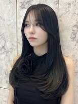 シーシンジュク 新宿南口(Sea shinjuku)&nbsp;アッシュカラー×ウェーブヘア[韓国/前髪/新宿/レイヤーカット]