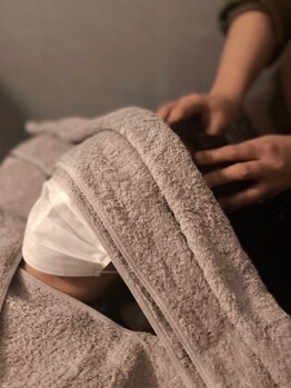 ボンド(hair salon bonD)の写真/【個室有】目の疲れ/頭痛改善にドライヘッドスパ＋マイクロバブル65分¥4950/頭皮環境改善/リフトアップ効果