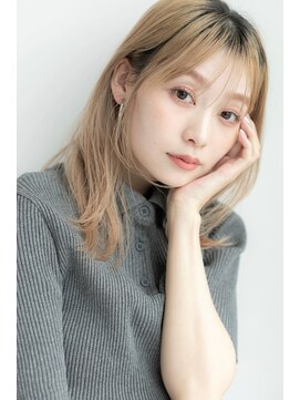 マカロン 仙台店(macaron) #53/メルティカラー/似合わせカット/ウェーブミディアム/仙台