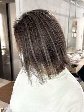 ラック(LUCK) コントラストハイライト/船橋/くすみベージュ/細めハイライト