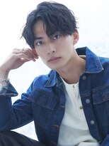 マカロン 会津若松 FA town店(MACARON) スペインカール/スパイキーショート/ブルーブラック/会津71