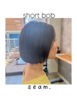 シーム(seam.)&nbsp;簡単スタイリングアンニュイボブ◎どんな髪質・毛量・年齢もOK！