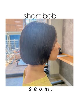 シーム(seam.) 簡単スタイリングアンニュイボブ◎どんな髪質・毛量・年齢もOK!