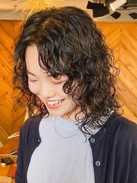 マノ 千歳烏山(MaNO) ショートボブトリートメント髪質改善パーマ前髪20代30代