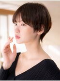 マッシュショート ダークアッシュ 似合わせカット