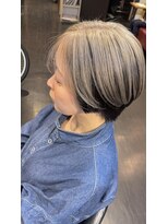 ヘア フラッグ 西葛西店(hair flag)&nbsp;透明感カラーで軽さを出したショートボブ