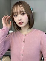 トリッカ シブヤ(TRICCA SHIBUYA) 切りっぱなしボブ 結べるボブ ミディアムボブ内巻きボブミニボブ