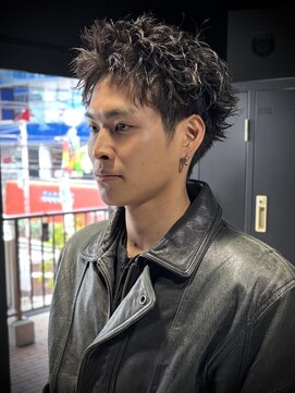 アウル 心斎橋(owl) 【スパイキーショート×ピンパーマ】短髪/刈り上げ/メンズパーマ