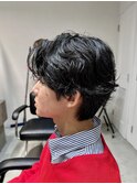フェザー/サーフカール/センターパート/波巻きツイスパ