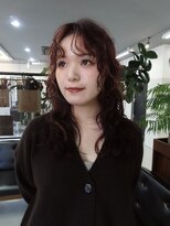 リチウム(LITHIUM...) ロングレイヤー パーマスタイル