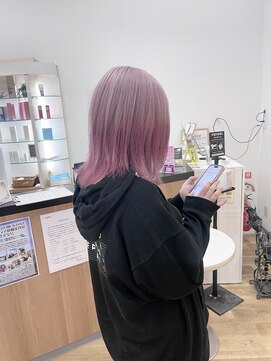 キセイ イオンモール新利府北館店(KISEI) ピンク&ピンクで可愛さ急上昇!ブリーチで作るグラデーション