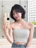 ♪顔周り　レイヤー　縮毛矯正　ボブ　ハッシュ