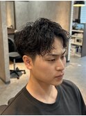 【爽やか好印象】2ブロック×刈り上げアクティブショートパーマ