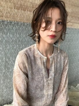 ネイビー チャムズ 久留米(NAVY chums) 天神【aoi.】女っぽレトロボブ