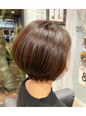キレイな丸みのなめらかボブ☆